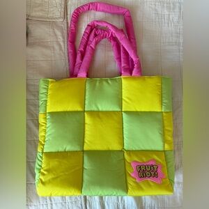 Fruit Riot Pink and Yellow Tote Bag